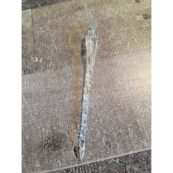 Twisted ice icicle acrylic ornament Xmas decor - Picture 4 of 4